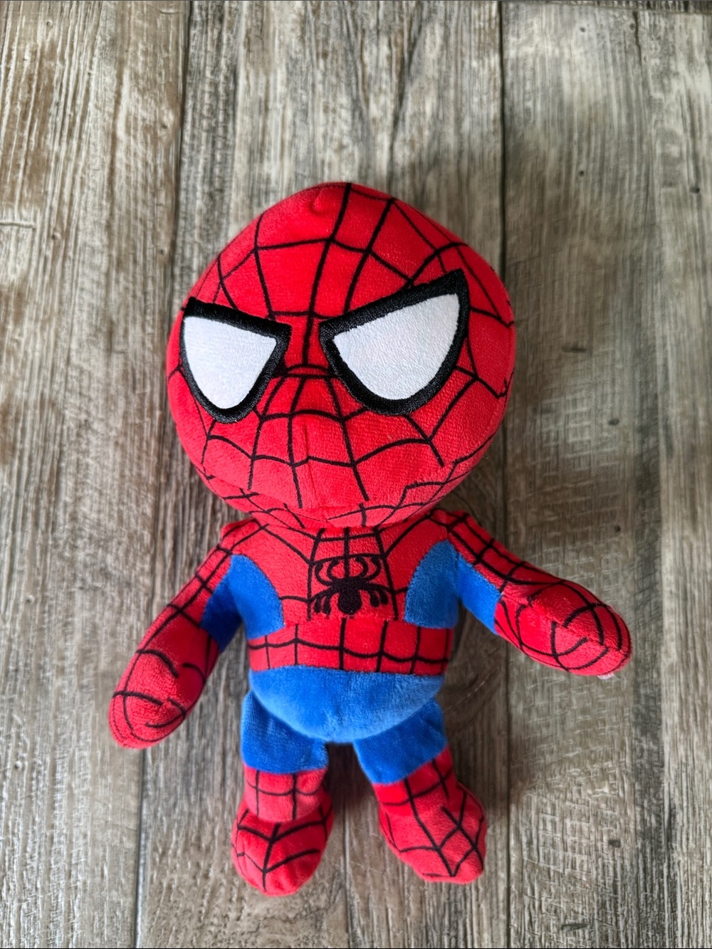 MARBLE Red & Blue Webbed Plush Hero Toy